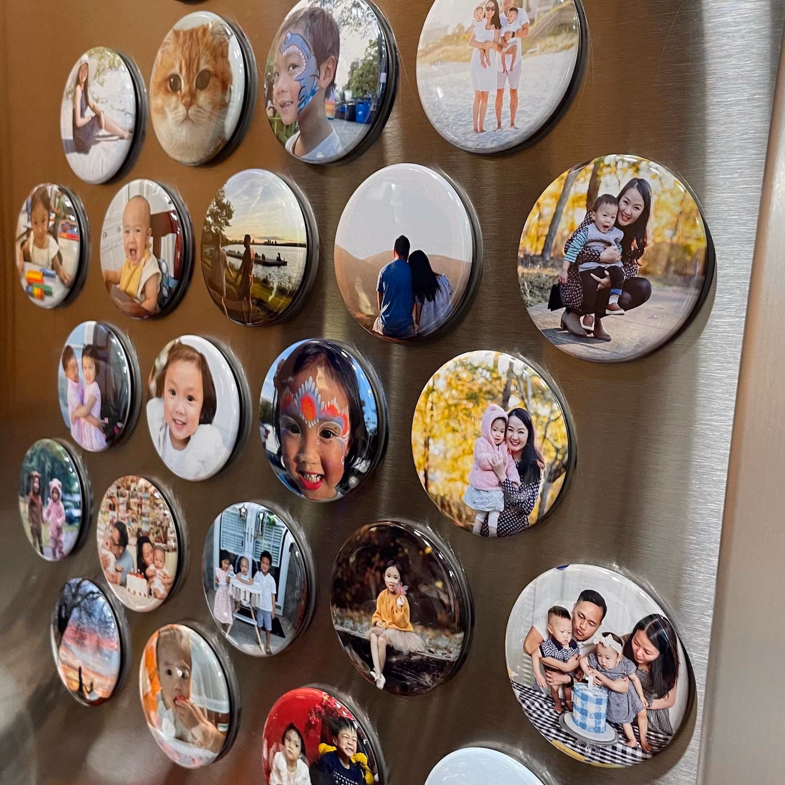 2.25” Round Photo Magnets - Set of 12